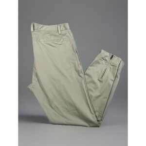 Rhone Golf Jogger Pants Mens 35 Khaki Stretch Zip Ankles Pockets EUC